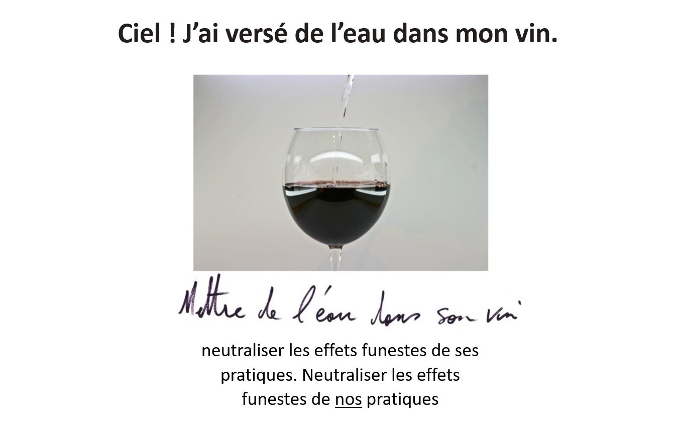 Ciel ! J'ai versé de l'eau dans mon vin : repenser l'évaluation et les finalités de l'enseignement